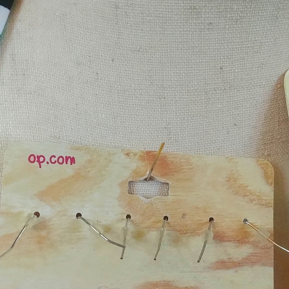 NWT OP Wood Earrings and Trio of Anklets Set - Picture 5 of 6